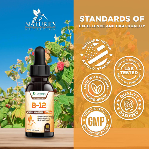 Suplemento Vitamínico Que Contiene Vitamina B-12 B Vegana De
