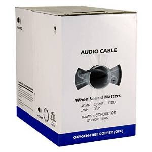 Audio Cable, 16 Awg, 4 De Orquesta, 65 Strand, 500 Pies, Cha