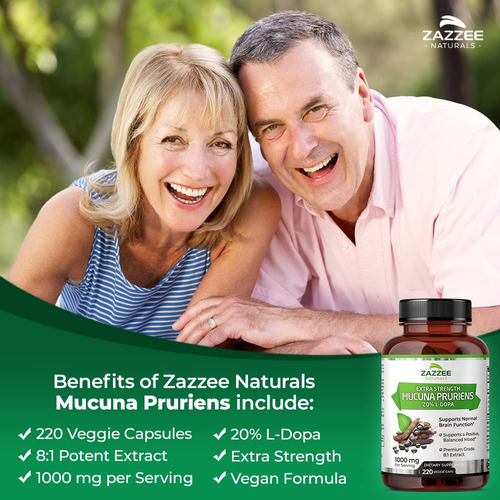 Mucuna Pruriens L-dopa Extra Strength Zazzee