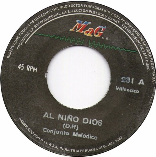 Conjunto Amazonas - Niño Manuelito Vinilo 45rpm