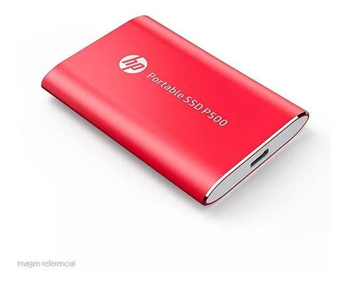 Disco Externo Ssd Hp P500, 500gb, Rojo, Usb 3.1 Tipo-c.