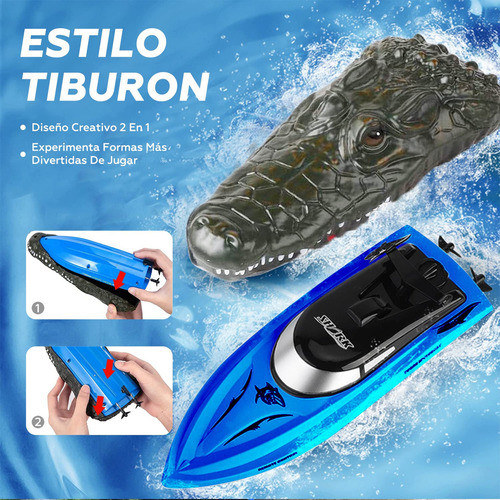 Barco De Control Remoto Para Piscinas Regalo Navidad