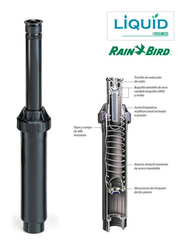 Aspersor Riego Tobera + Boquilla Van 18 Rain Bird (5,5 Mts)