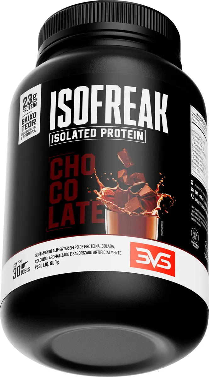 Whey Isolado Isofreak 900g Sabor Chocolate