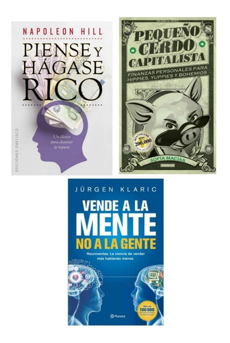 Piense Y Hágase Rico + Cerdo Capitalista + Vendele - Nuevos