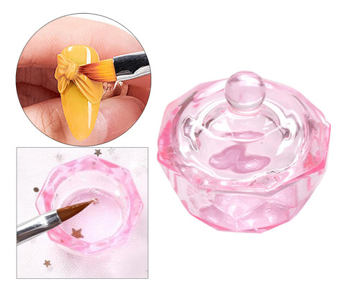 Recipiente Rosado Del Cuenco Del Plato De Dappen De Vidrio