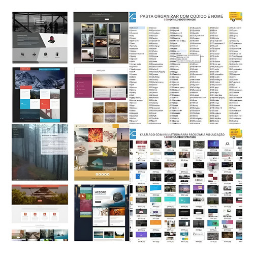5.000 Sites Prontos Html5 Bootstrap E Css - Mega Pacote Prof