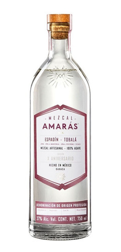 Mezcal Amarás Espadín Tobalá 750ml Artesanal, Agave Ensamble