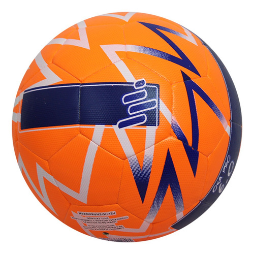 Balón De Fútbol Oka Pro 6.0 Híbrido Texturizado Número 5 Color Naranja/Azul