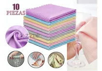 Comprar 10 Pcs Paño De Microfibra Toalla De Cocina Paño Limpieza