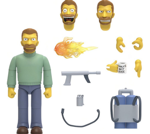 Hank Scorpio The Simpsons Super7 Ultimates Figura Articulad (Usado)