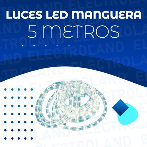 Imagen 2 de 10 de Manguera Led 5 Metros Flexible 8 Efectos 220 Silicona