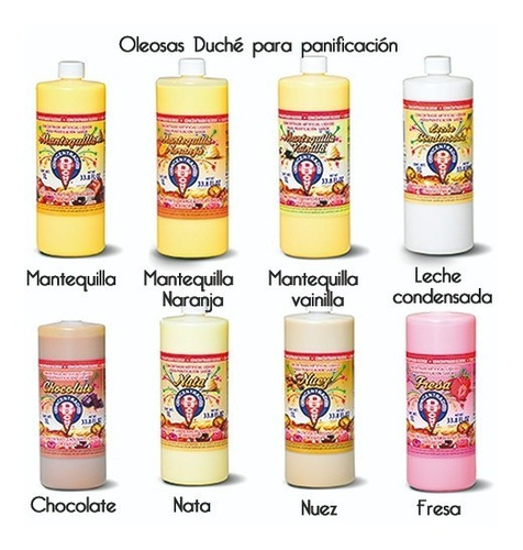 Imagen 1 de 3 de Concentrados Oleosos Duché 1lt ( Para Panificación )