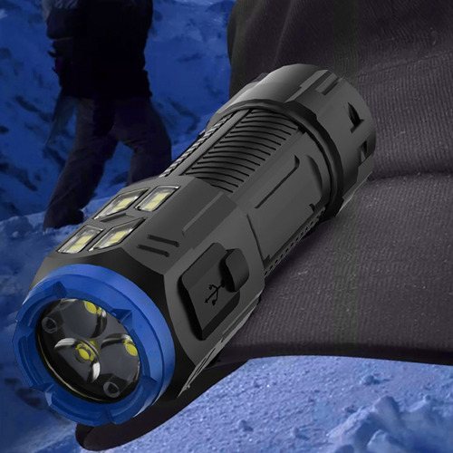 Linterna De Carga De Luz Fuerte Con Zoom Led
