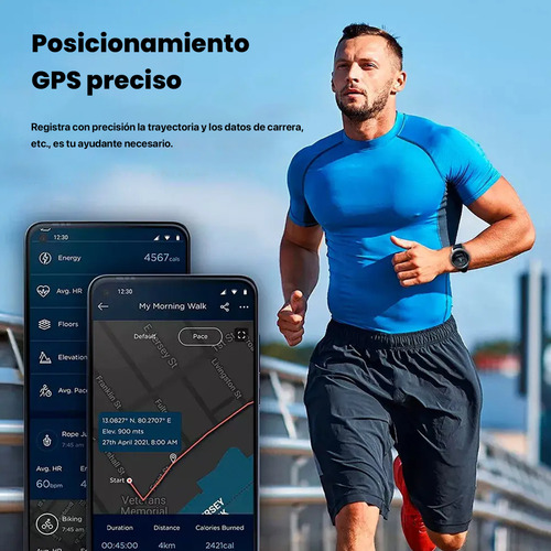 Smartwatch Moto Watch 100 Reloj Inteligente Deportivo 5atm Al Agua Smartwachth 1.3'' Pantalla Y Llamada Bluetooth Reloj Inteligente Hombre Color Plateado Plateado