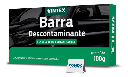 Barra Descontaminante Removedor Sujeira Pintura Vonixx 100g