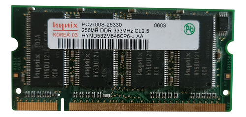 Memoria Hynix 256mb Ddr 333mhz Pc2700 (hymd532m646cp6-j) (Usado)