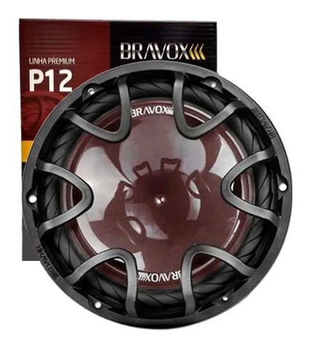 Subwoofer Bravox Premium Plus P12x-s4 12 Polegadas 220w Rms