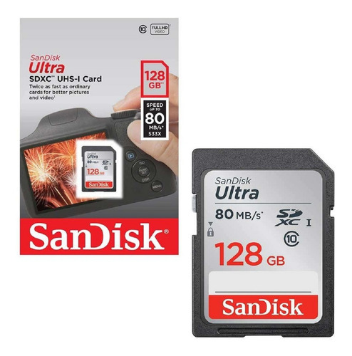 Tarjeta de memoria SanDisk SDSDUNC-128G-GN6IN Ultra 128GB