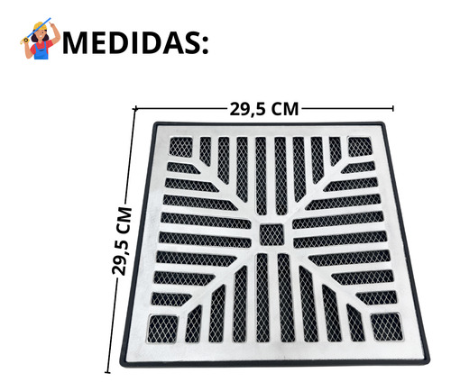 Alo 30x30 Alumínio Concova Saída 100mm Com Difusor