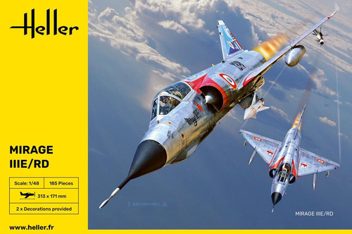 Avião Mirage Iii E / Rd Kit Heller 1/48 Molde Kinetic