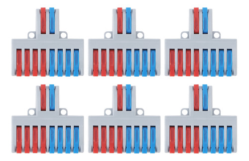 Conectores A Tope De 8 Vías, 6 Unidades, Bloques De Terminal