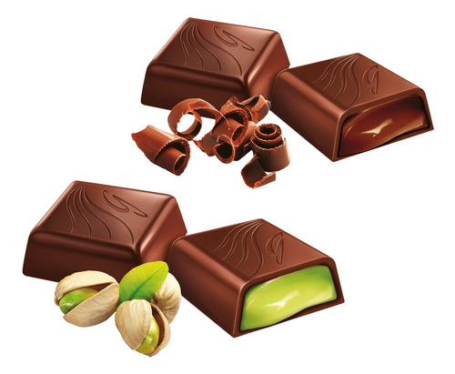 Imagen 2 de 5 de Pack Chocolate Bombón Goplana Pistacho 1kg + Choco Choco 1kg
