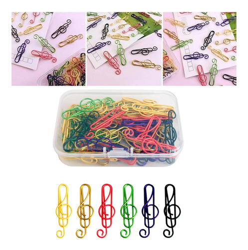 Y 100x Clips For Papel De Oficina
