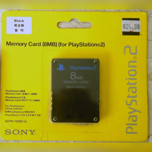 Memory Card De 8mb Para Playstation 2 Ps2 Memoria
