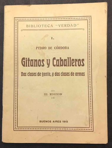 Gitanos Y Caballeros Pedro De Cordoba 1918