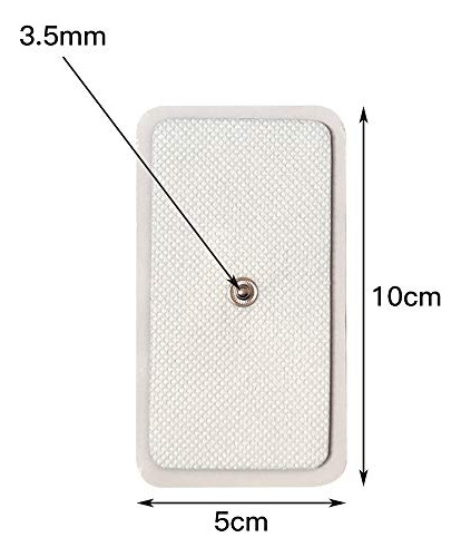 Electrodes Pad, 20(2 X4 ) Pads Tens Snap Electrodes, Co...