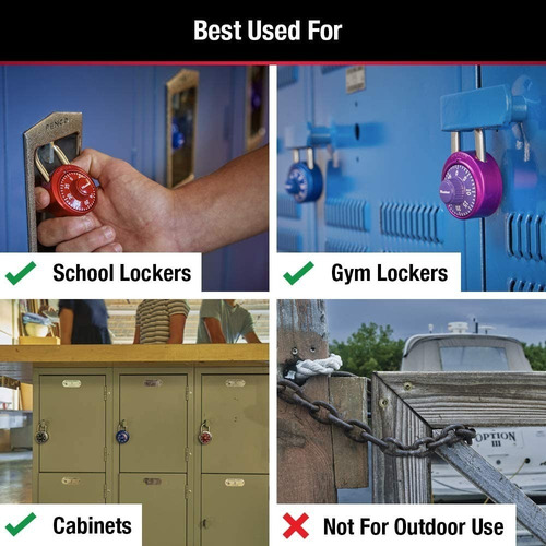 Imagen 3 de 6 de Pack De 2 Candados Master Lock 1530t
