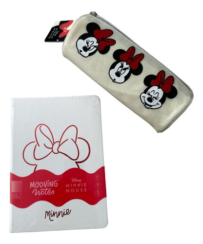 Kit Set Minnie Cuaderno A5 Mooving + Cartuchera 