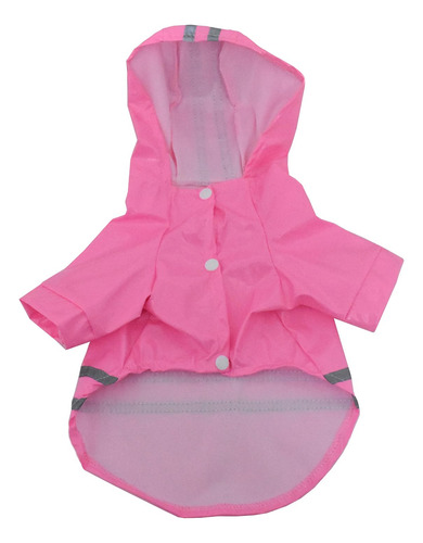Chaqueta Impermeable Con Capucha Para Mascotas: Pu Reflectan
