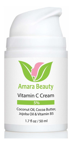 Crema Con Vitamina C Amara Organics Para Cara, Con Aceite De