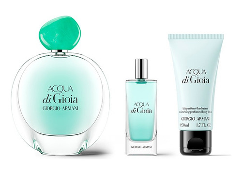 Perfume Acqua Di Gioia 100ml + 15 Ml + Crema Corporal Armani