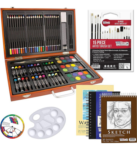 U.s. Art Supply Set De Creatividad De Arte De Lujo De 102 Pi