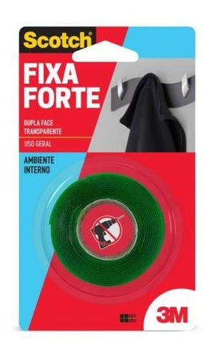 Fita Dupla Face Fixa Forte 19mmx2m - 3m