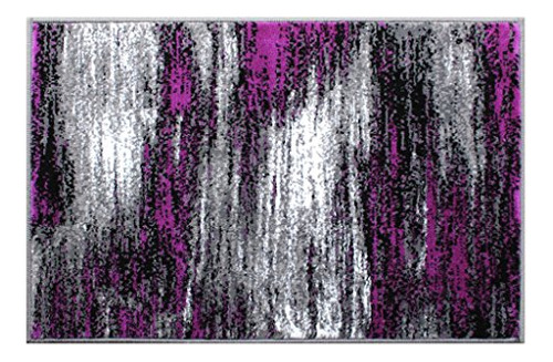 Masada Rugs - Alfombra Moderna Contempornea Color Gris/negr