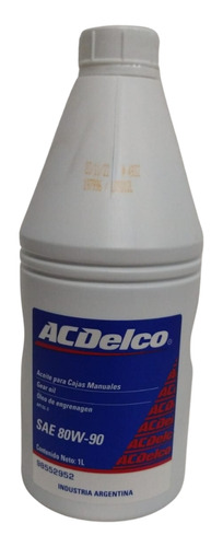 Bidon Aceite Acdelco Caja Manual 1 Litro 80w90