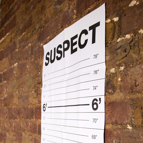 Suck Uk Mugshot Height Chart | Wall Growth Chart For Kids