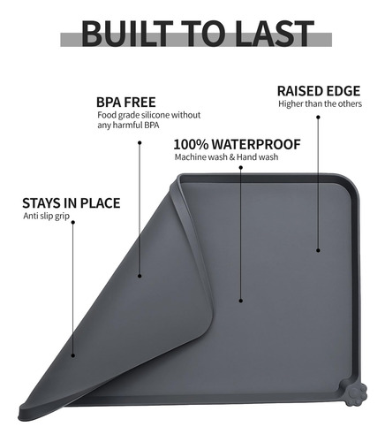 Tapete De Silicona Impermeable Para Perro Y Gato