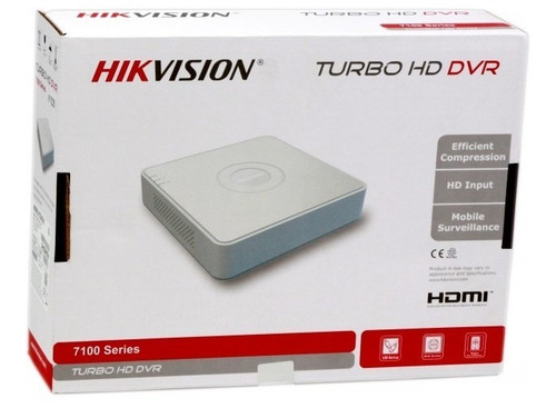 Dvr 4 Cam 1080p +1ip Hikvision Blanco, 2usb Vga Hdmi