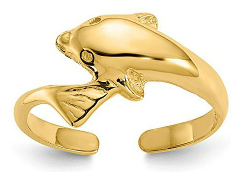 Anillo Para Pie - Anillo De Dedo Del Pie De Delfín De Oro A