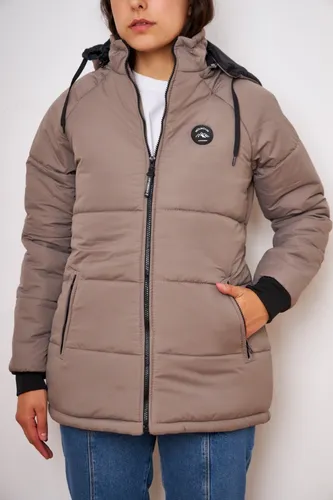 Anorak top camel mujer