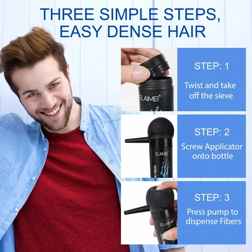 Syjwm Polvo Fibra Capilar Para Cubrir Canas Para Cubrir