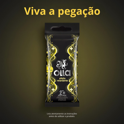Preservativo Olla Efeito Retardante Camisinha 36 Unid