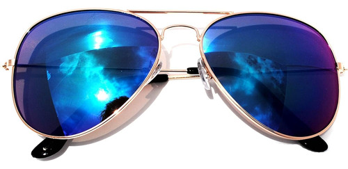 Classic Aviator Sunglasses   Marco De Metal  Color Dorado  E