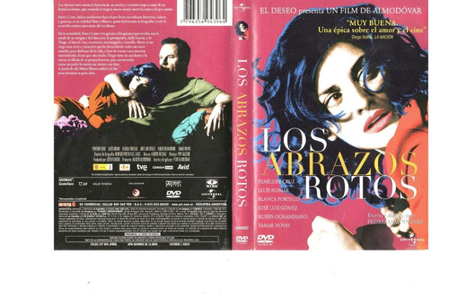 Los Abrazos Rotos - Dvd Original - Buen Estado