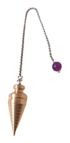 Pendulo De Bronce Conico Radiestesia Reiki Chakras Oferta!